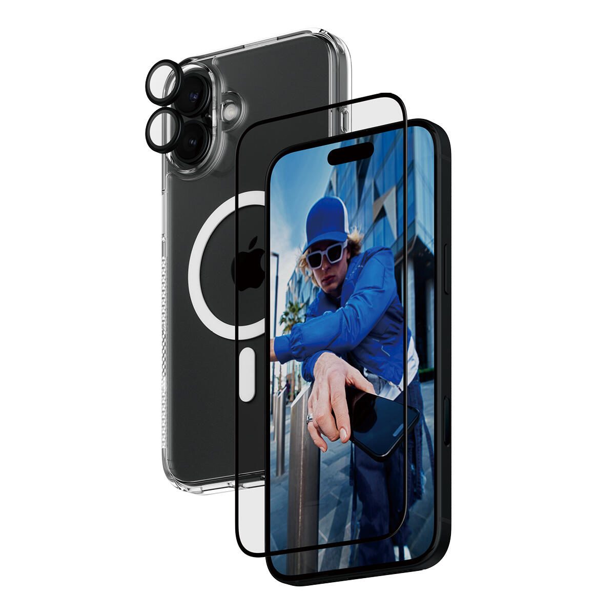PanzerGlass® 3-in-1 Protection Schutzset für iPhone 16 Plus PanzerGlass® 3-in-1 Protection Schutzset für iPhone 16 Plus